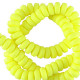 Polymer beads rondelle 7mm - Neon yellow